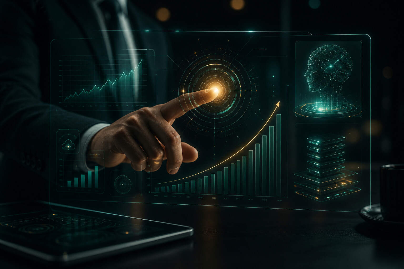 AI demand & monetization domain imagery